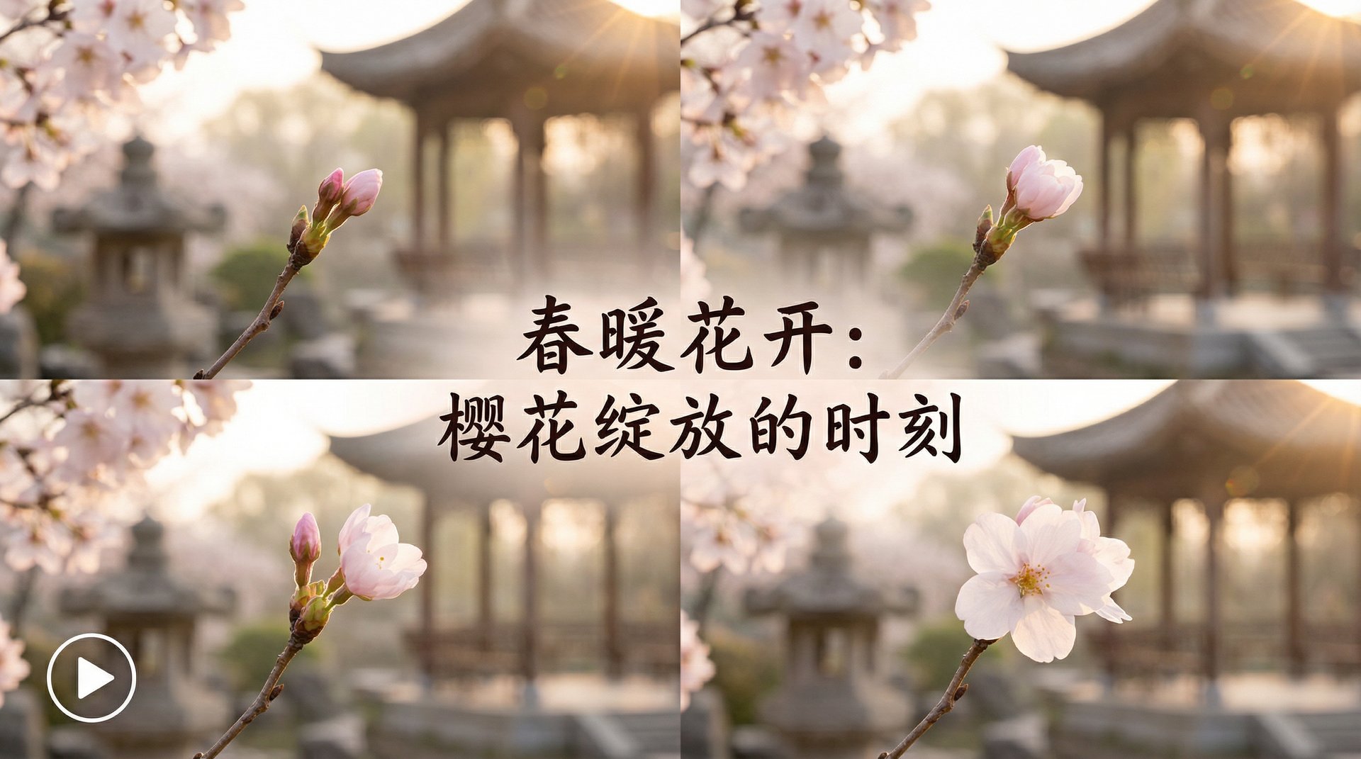 草莓视频植物视频樱花绽放延时摄影